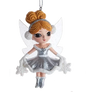 Silver Fairy Elves Ornament -