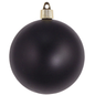 4" (100mm) Commercial Shatterproof Ball Ornament - Soot Black
