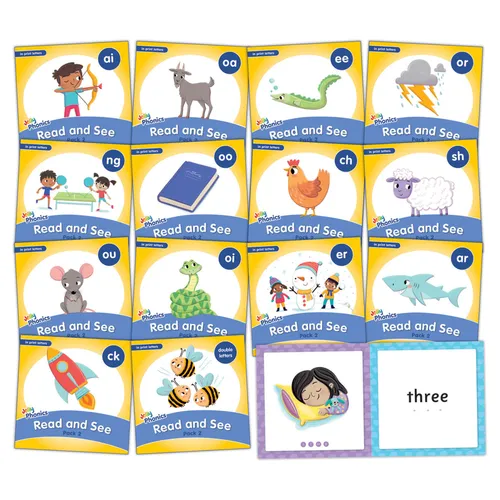 Jolly Phonics Read and See, Pack 2: In Print Letters (American English Edition) - Paperback
