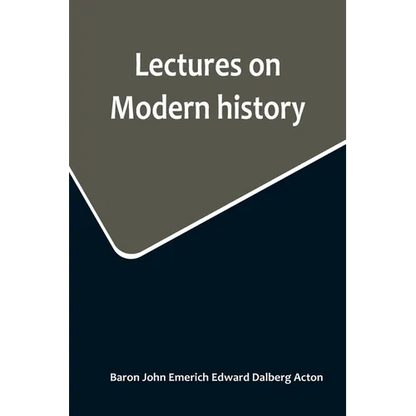 Lectures on Modern history - Paperback
