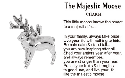 The Majestic Moose Charm