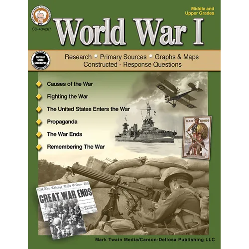 World War I, Grades 6-12 - Paperback