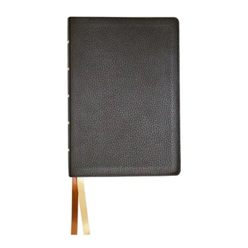 NASB Large Print Wide Margin - Brown Cowhide - Leather
