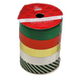 3/4 Inch Curling Ribbon - 5 Colors - 8 Feet Each - Green/Red/Gold/White/Green Stripe