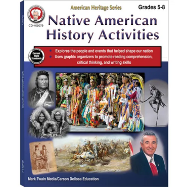 Native American History Activities Workbook, Grades 5 - 8: American Heritage Series - Paperback