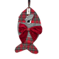 Fish Shaped Plaid Stocking  For Pets