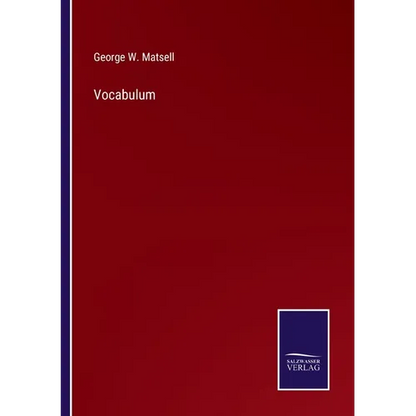 Vocabulum - Paperback