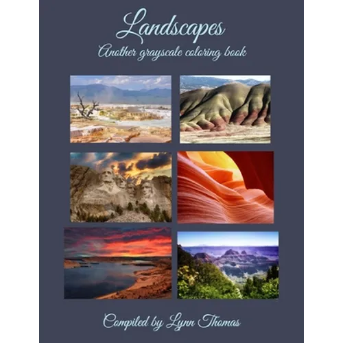 Landscapes: Another Grayscale Coloring Book - Paperback