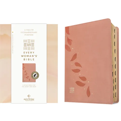 NLT Every Woman's Bible, Filament Enabled (Leatherlike, Pink Petals, Indexed, Red Letter) - Imitation Leather