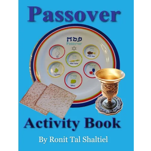 Passover Activity Book: For kids, Coloring, holiday songs, hidden words game and more. - Paperback