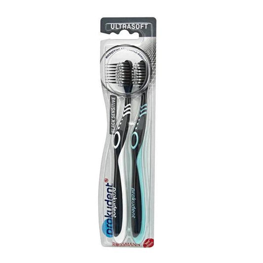 Prokudent Electric Toothbrush - Gentle Oral Care for Sensitive Teeth, 2-Pack, Carbon Bristle Toothbrush