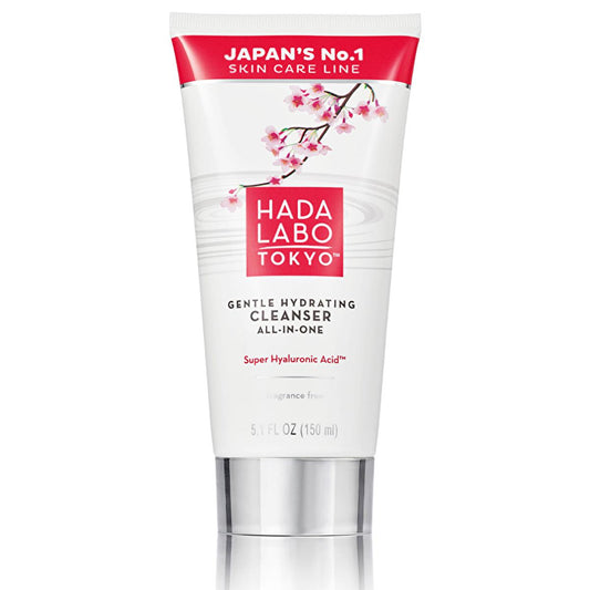 Hada Labo Tokyo Face Cleansing Gel - Gentle Hydrating Cleanser for Dry & Sensitive Skin