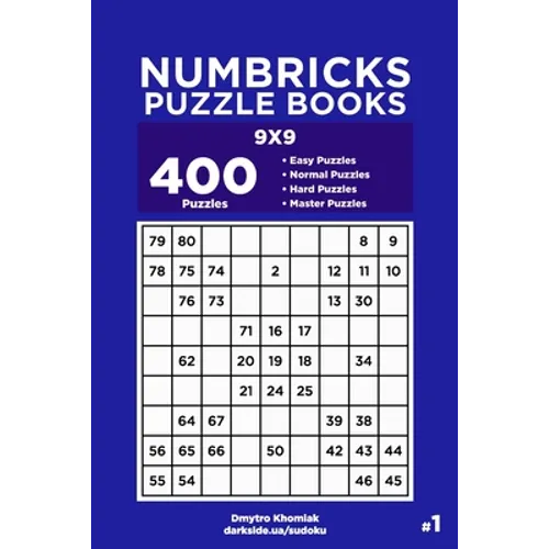 Numbricks Puzzle Books - 400 Easy to Master Puzzles 9x9 (Volume 1) - Paperback