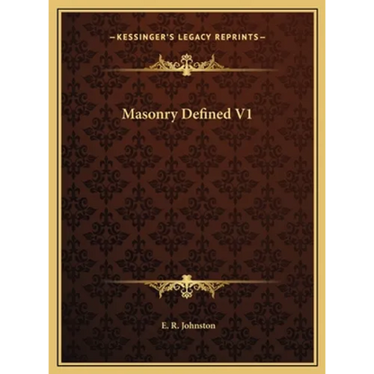 Masonry Defined V1 - Hardcover