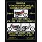 HONDA 100cc & 125cc SINGLE CYLINDER 1970-1984 WORKSHOP MANUAL - Paperback