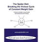 The Spider Diet: Breaking The Vicious Cycle Of Constant Weight Gain: A Guide To Healthy Living Through Self-Assessment And Change - Paperback