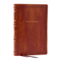 RSV Personal Size Bible with Cross References, Brown Leathersoft, Thumb Indexed, (Sovereign Collection) - Imitation Leather