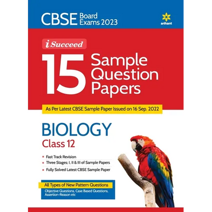CBSE Board Exam 2023 I-Succeed 15 Sample Question Papers - BIOLOGY Class 12th - Paperback