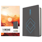The Message Deluxe Gift Bible (Leather-Look, Charcoal Ascension and Blue Diamonds): The Bible in Contemporary Language - Imitation Leather