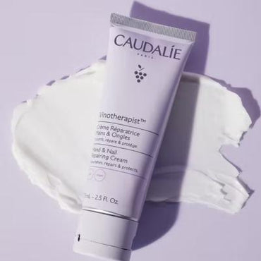 Caudalie Vinotherapist Hand Cream: Deeply Repairing & Moisturizing Dry Skin with Grape Seed Oil & Shea Butter for Non-Greasy Hydration (2.54 fl oz)