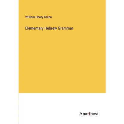 Elementary Hebrew Grammar - Paperback
