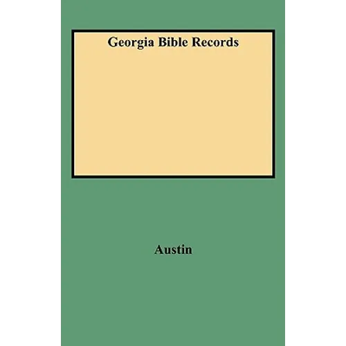 Georgia Bible Records - Paperback