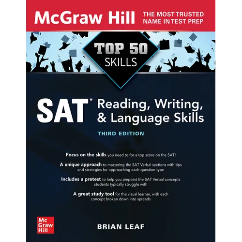 Top 50 SAT Reading, Writing, and Language Skills, Third Edition - Paperback