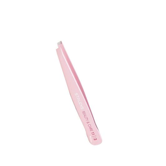 STALEKS Eyebrow Tweezers - Precision Slanted Edge for Shaping & Grooming - Beauty & Care 11 Type 3 Wide Slanted Tip