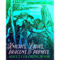 Knights, Ladies, Dragons and Princes Adult Coloring Book: Art Nouveau Illustrations - Paperback