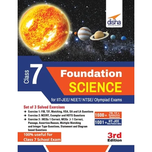 Foundation Science for IIT-JEE/ NEET/ NTSE/ Olympiad Class 7 - 3rd Edition - Paperback