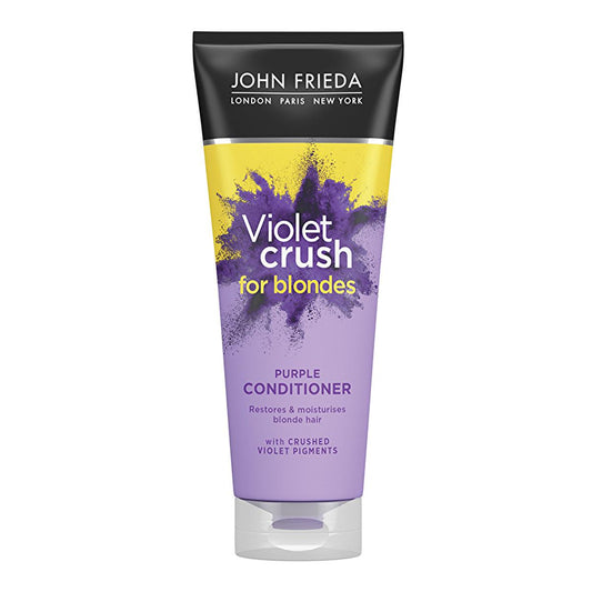 John Frieda Violet Crush Purple Conditioner for Blonde Hair - Tone Correcting, Anti-Brass, Color Enhancer, Hydrating - 8.45 fl oz