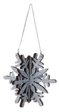 Wooden Snowflake Ornament -