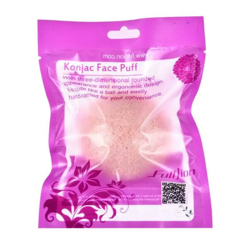 Natural Round Shap Konjac Sponge Face Cleaning Puff