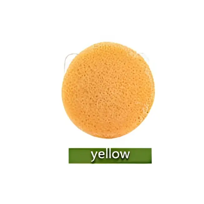 Natural Round Shap Konjac Sponge Face Cleaning Puff