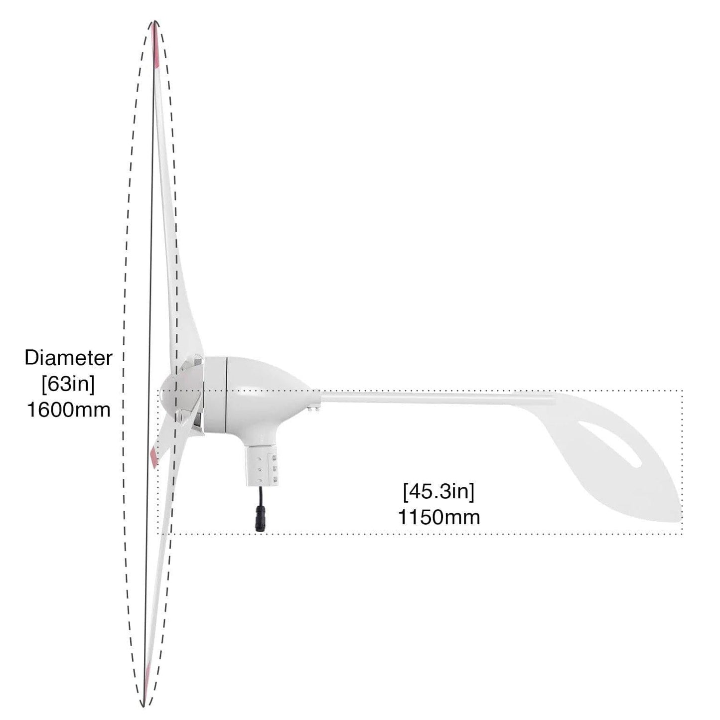 Nature's Generator 350W Wind Turbine