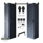 4-Door Bifold Barn Door Kit | Black Hardware