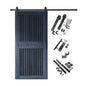 Vertical Slat Barn Door Kit | Black Hardware