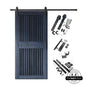 Vertical Slat Barn Door Kit | Black Hardware
