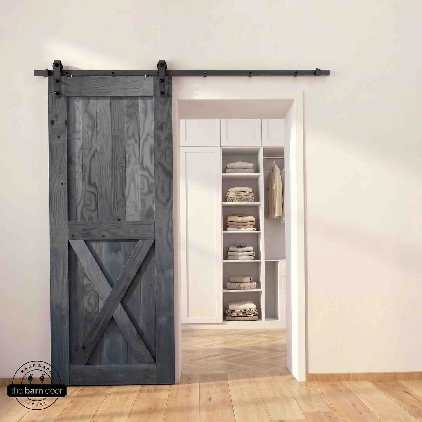 Natural Pine Wood Barn Door | 80", 84", 96" x 20"-60"