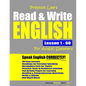 Preston Lee's Read & Write English Lesson 1 - 60 For Arabic Speakers - Paperback