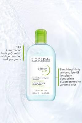 Bioderma Sebium H2O Micellar Water for Oily and Acne-Prone Skin - Gentle Makeup Remover & Skincare, 3.38 fl oz