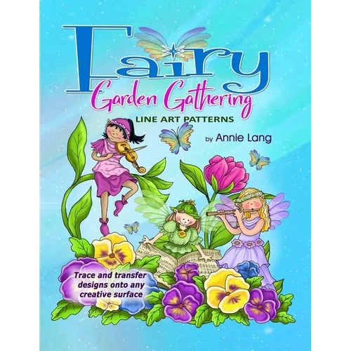 Fairy Garden Gathering: Line Art Patterns - Paperback