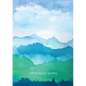 Watercolor Blue & Green Hills - Dotted Bullet Journal: Medium A5 - 5.83X8.27 - Paperback