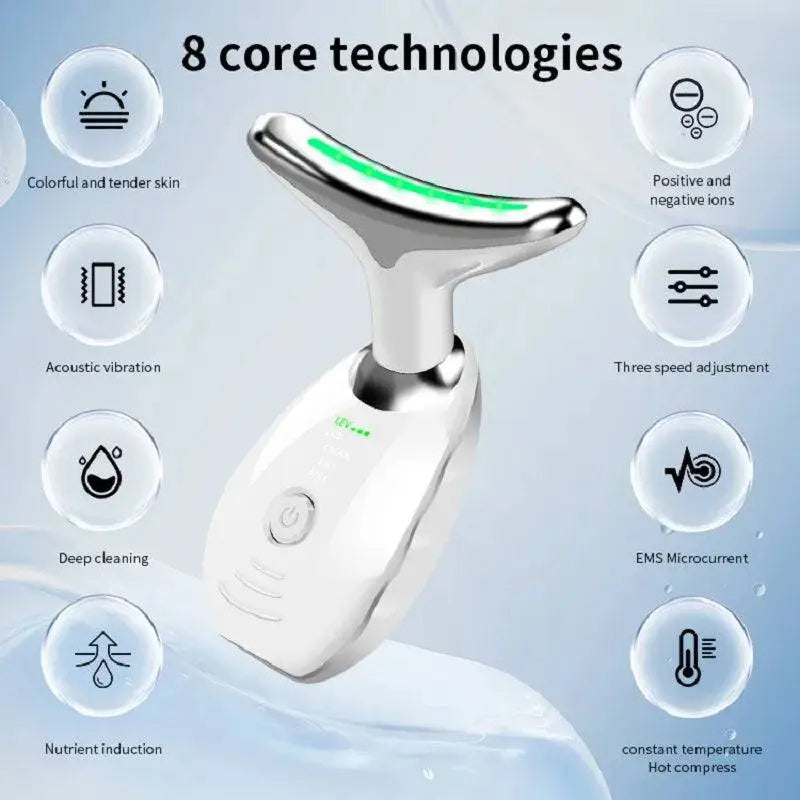 Neck Face Beauty Device LED Wrinkle Remover