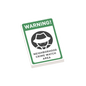 Neighborhood Watch Warning Sign - Custom Printed 2x3 Tile - Made Using LEGO® Parts
