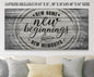 New Home New Beginnings - Canvas