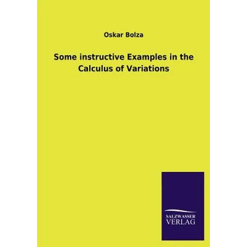 Some Instructive Examples in the Calculus of Variations - Paperback