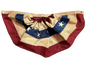 USA Flag Burlap Bunting - 18 x 36 Inch