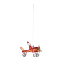 Springy Santa Bi-plane Ornament