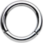 14G 5/16 Solid G23 Implant Grade Titanium Hinged Segment Ring
